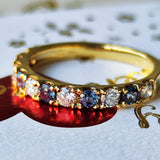 天然アレキサンドライト 天然ダイヤモンド リング