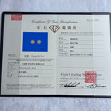 【お値下げ】天然アンデシンラブラドライト 天然ダイヤモンド 18金ピアス