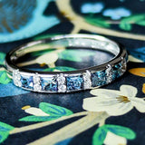 天然アレキサンドライト プリンセスカット 天然ダイヤモンド リング