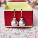 【さくらパール】花の雫 18金ピアス