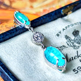 天然パライバトルマリン 天然ピンクダイヤモンド ネックレス