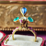 【フランス アンティーク】鳥のモチーフ アンティークリング