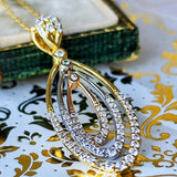 天然ダイヤモンド スリーカラー ネックレス