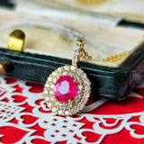 【お値下げ】天然ルビー 天然ダイヤモンド ネックレス