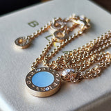 BVLGARI ブルガリ オニキス マザーオブパール ブルガリ・ブルガリ ネックレス