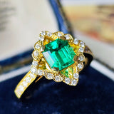 【コロンビア産】天然エメラルド 1.01ct天然ダイヤモンド リング