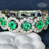 【コロンビア産】天然エメラルド 天然ダイヤモンド リング