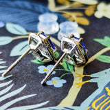 天然タンザナイト 天然ダイヤモンド ピアス