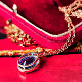 天然タンザナイト 天然ダイヤモンド 18金ネックレス