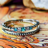 天然パライバトルマリン 天然ダイヤモンド リング