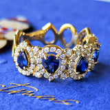 【ロイヤルブルー】天然サファイア 天然ダイヤモンド リング