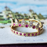 【お値下げ】天然ルビー 天然ダイヤモンド 18金リング