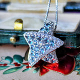 天然アレキサンドライト パヴェセッティング 天然ダイヤモンド ネックレス 18金WG