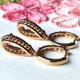 天然モルガナイト 天然ダイヤモンド ピアス