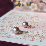 【再入荷しました!】さくらパール 花の雫 18金ピアス