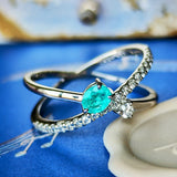 【トップカラー】天然パライバトルマリン 天然ダイヤモンド プラチナリング