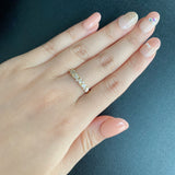 天然ダイヤモンド マーキスカット リング