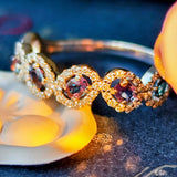 天然アレキサンドライト 0.35ct 天然ダイヤモンド リング