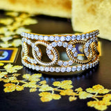 天然ダイヤモンド 18金リング