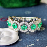 【コロンビア産】天然エメラルド 天然ダイヤモンド リング