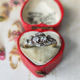 【お値下げ】フランス アンティーク 天然ダイヤモンドリング