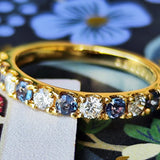 天然アレキサンドライト 天然ダイヤモンド リング