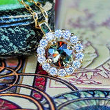 天然アンダリュサイト 天然ダイヤモンド ネックレス