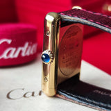 【OH済み】Cartier カルティエ マストタンク ボルドー文字盤 手巻き腕時計