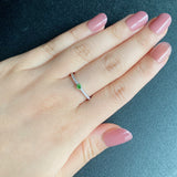 【お値下げ】天然デマントイドガーネット 天然ダイヤモンド リング