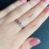 天然パライバトルマリン 天然ダイヤモンド リング