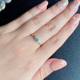 天然パライバトルマリン 天然ダイヤモンド リング