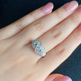 【お値下げ】昭和レトロ 天然ダイヤモンドリング