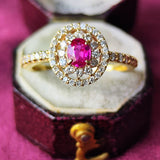 天然ルビー 天然ダイヤモンド リング