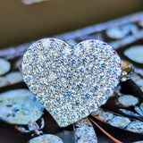 【全石 ハート&キューピッド】天然ダイヤモンド 0.88ct リング