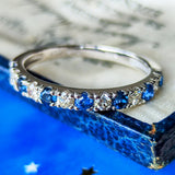 天然コバルトブルースピネル 天然ダイヤモンド リング