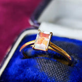 天然アンデシンラブラドライト リング