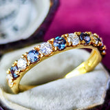 天然アレキサンドライト 天然ダイヤモンド リング