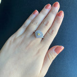 【お値下げ】カラーダイヤ FANCY INTENSE YELLOW VS2 プラチナリング