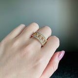 天然ダイヤモンド 18金リング