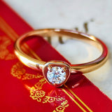 Cartier カルティエ ディアマンレジェ
ドゥハート ダイヤモンドリング 18金 52