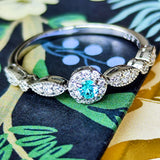 天然パライバトルマリン 天然ダイヤモンド リング