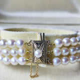 MIKIMOTO ミキモト あこや真珠 3連ブレスレット