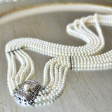 【お値下げ】あこや ベビーパール 5連ネックレス