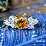 天然スフェーン 天然ダイヤモンド ネックレス