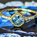 【カンチャナブリ産】天然サファイア 天然ダイヤモンド リング