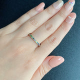 天然石 マルチカラーリング 18金