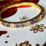 天然アレキサンドライト 天然ダイヤモンド リング