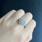 【お値下げ】カラーダイヤ FANCY INTENSE YELLOW VS2 プラチナリング