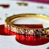 天然アレキサンドライト 天然ダイヤモンド リング