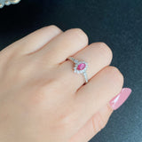 【お値下げ】天然スタールビー 天然ダイヤモンド リング